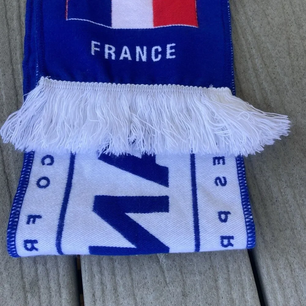 2019 Women’s World Cup Soccer USA France Quarter Final Match Scarf Paris 6/28/19